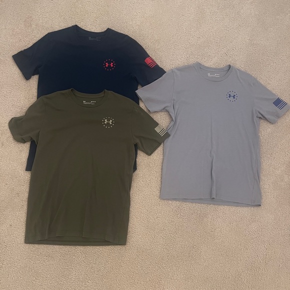 Under Armour Freedom Shirts Bundle of 3 - Picture 2 of 2